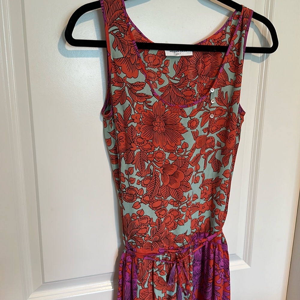 Silk boho dress